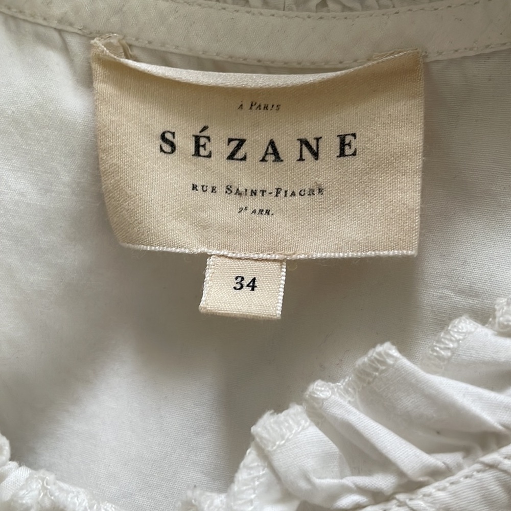 ♦️SOLD♦️Sezane ruffle top - Picture 3 of 5